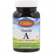 Carlson Labs Vitamin A 10,000 IU, 250 softgel